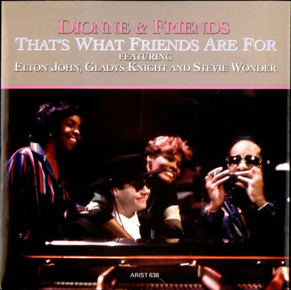 Dionne Warwick That's What Friends Are For UK 7" vinyl single (7 inch record / 45) ARIST638