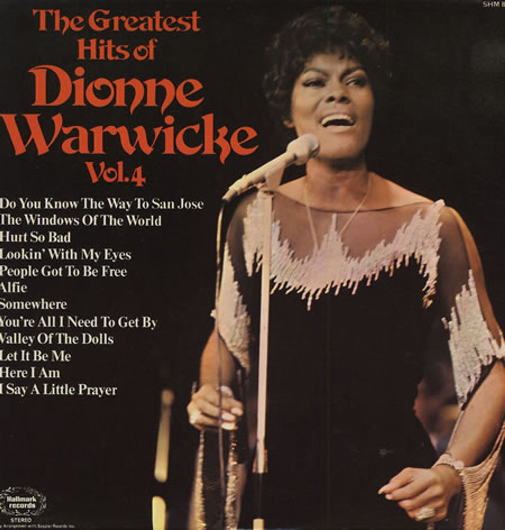 Dionne Warwick The Greatest Hits Of Dionne Warwicke Vol. 4 UK vinyl LP album (LP record) SHM883