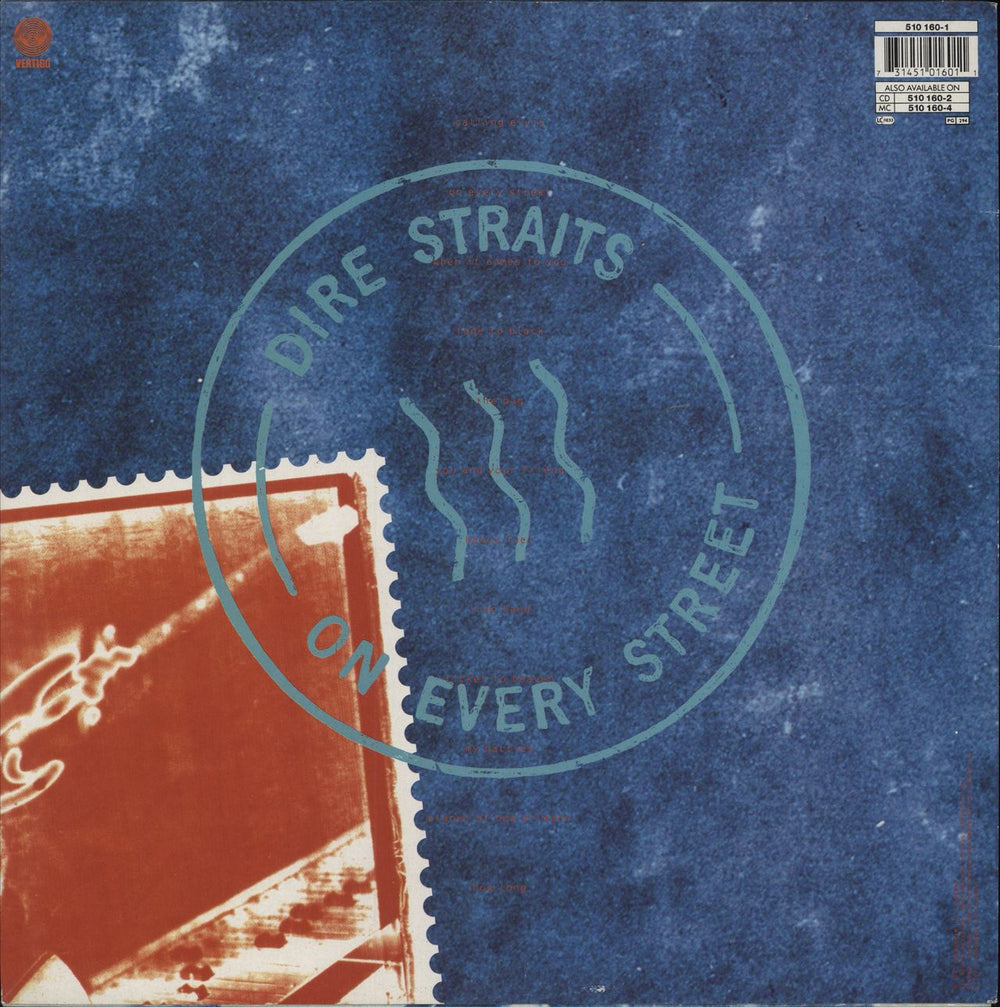 Dire Straits On Every Street - Double hype stickered EX UK vinyl LP album (LP record) 731451016011