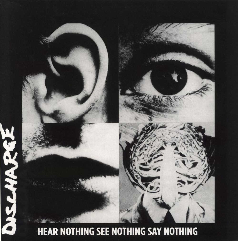 Discharge Hear Nothing See Nothing Say Nothing - White Vinyl Italian vinyl LP album (LP record) RRS90CV