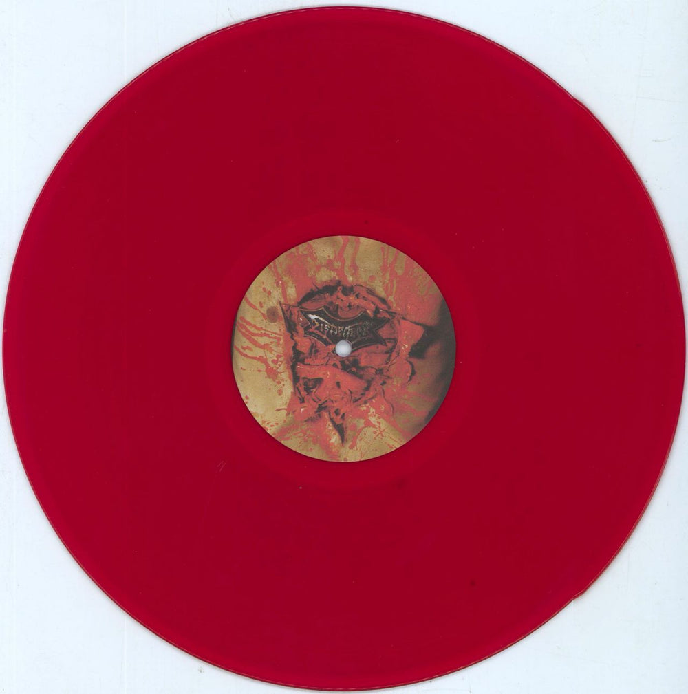 Dismember Indecent & Obscene - Red Vinyl UK vinyl LP album (LP record) E1XLPIN805662