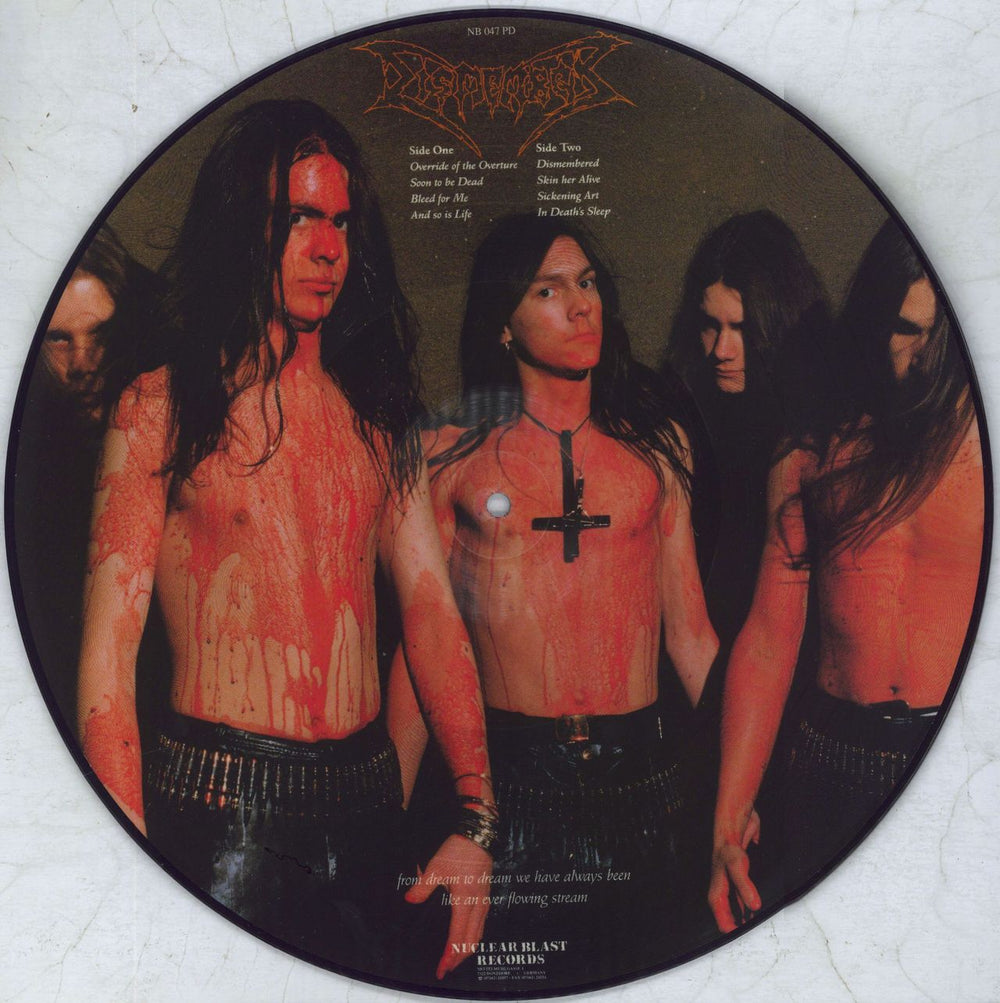 Dismember Like An Ever Flowing Stream German picture disc LP (vinyl picture disc album)