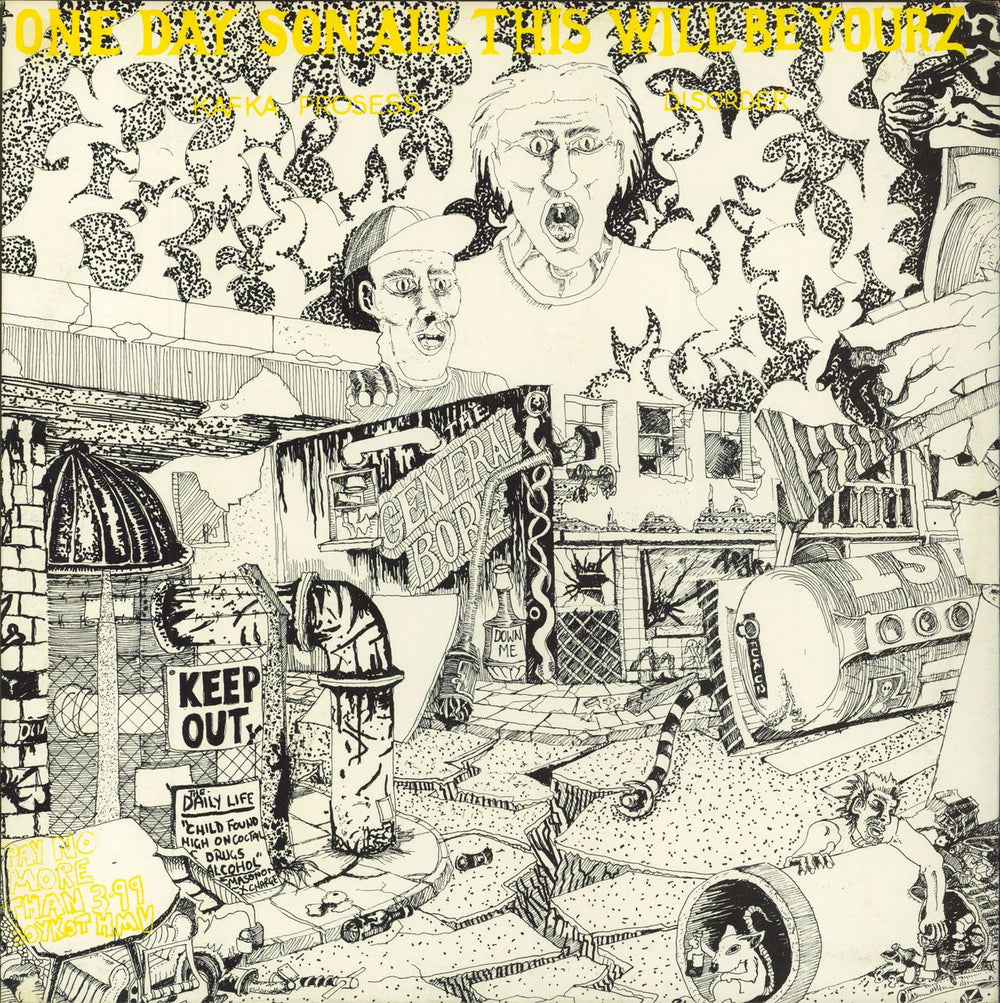 Disorder One Day Son All This Will Be Yourz UK vinyl LP album (LP record) AARGH3