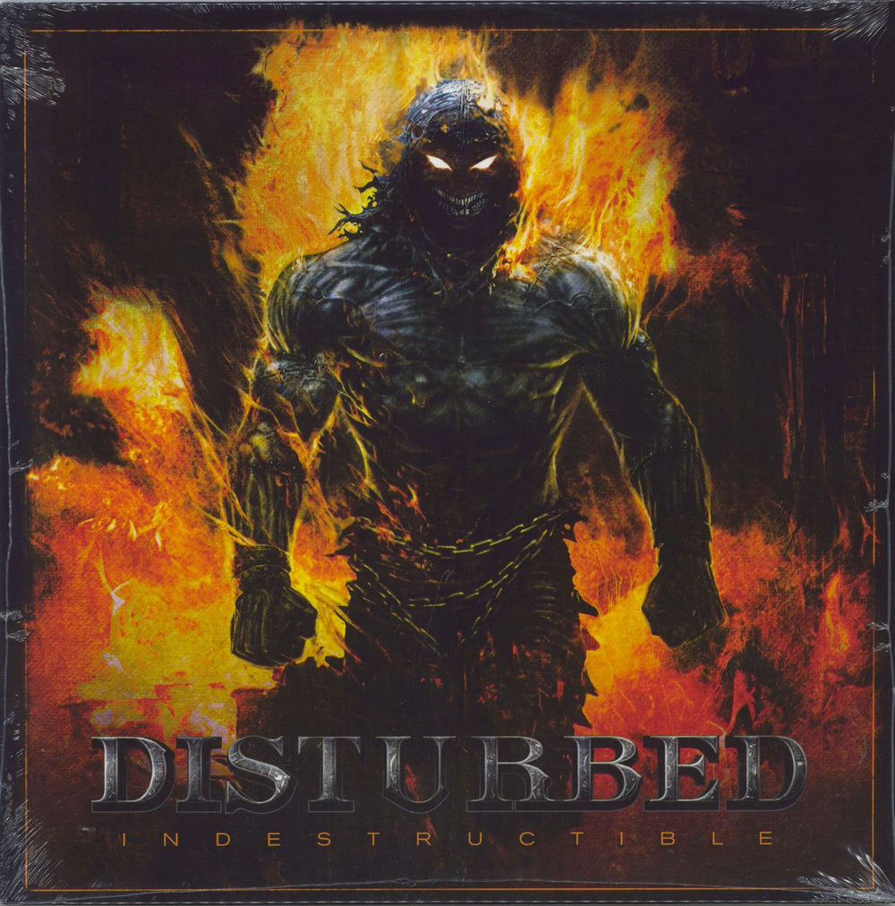 Disturbed Indestructible - Sealed UK vinyl LP album (LP record) 9362-49282-9