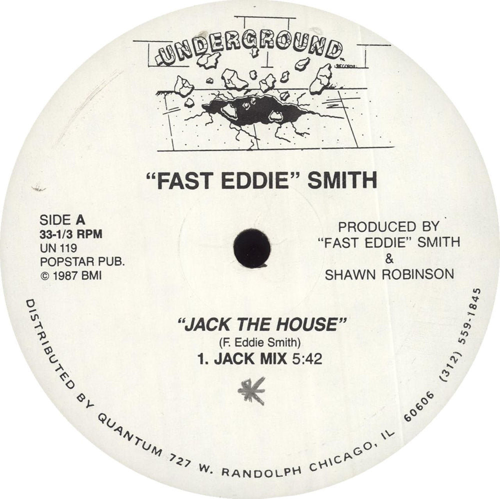 DJ Fast Eddie Jack The House US 12" vinyl single (12 inch record / Maxi-single) UN119