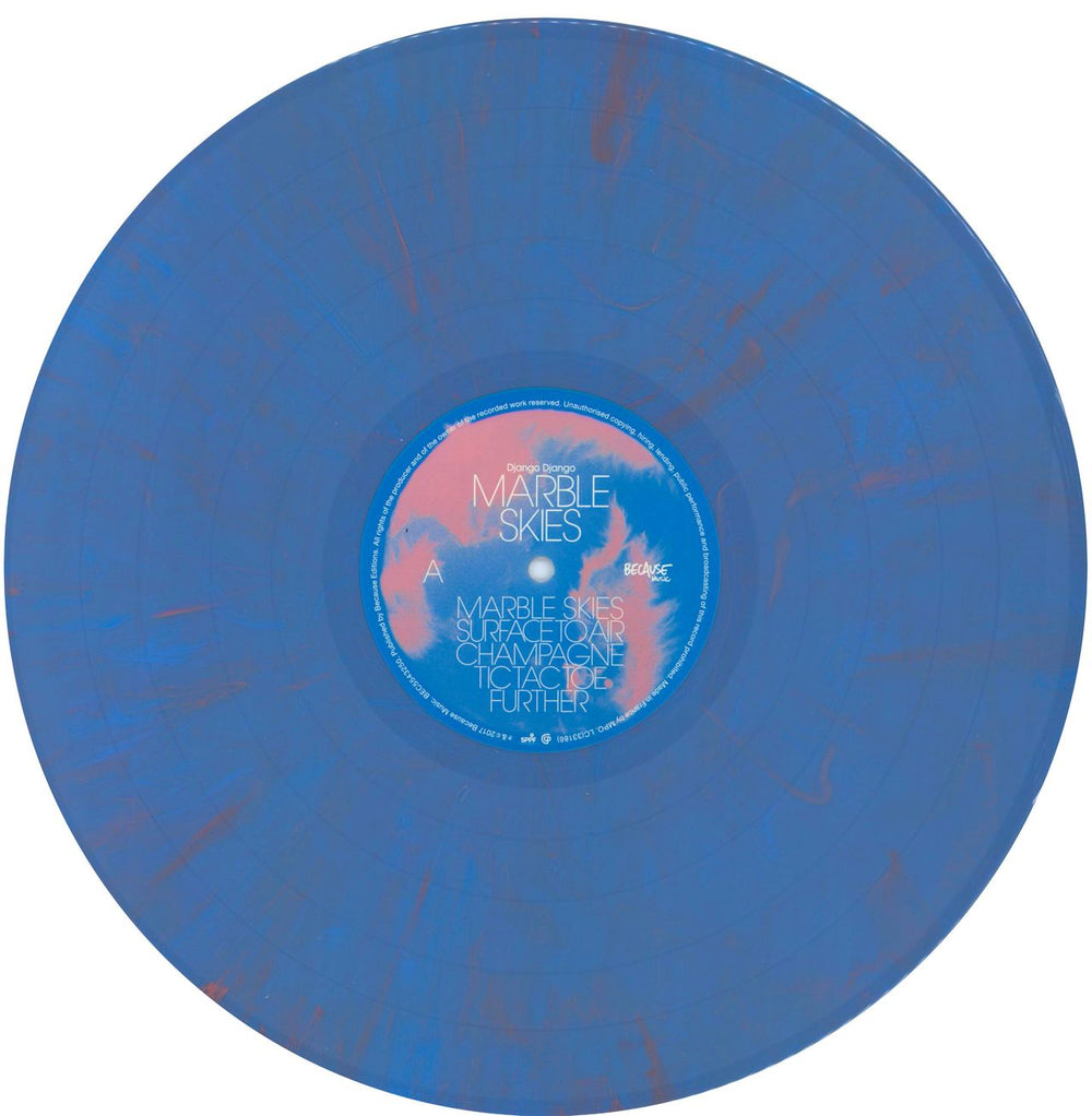 Django Django Marble Skies / Marble Dubs - Blue & Pink Vinyl + CDs + Obi UK 2-LP vinyl record set (Double LP Album) E2K2LMA794673