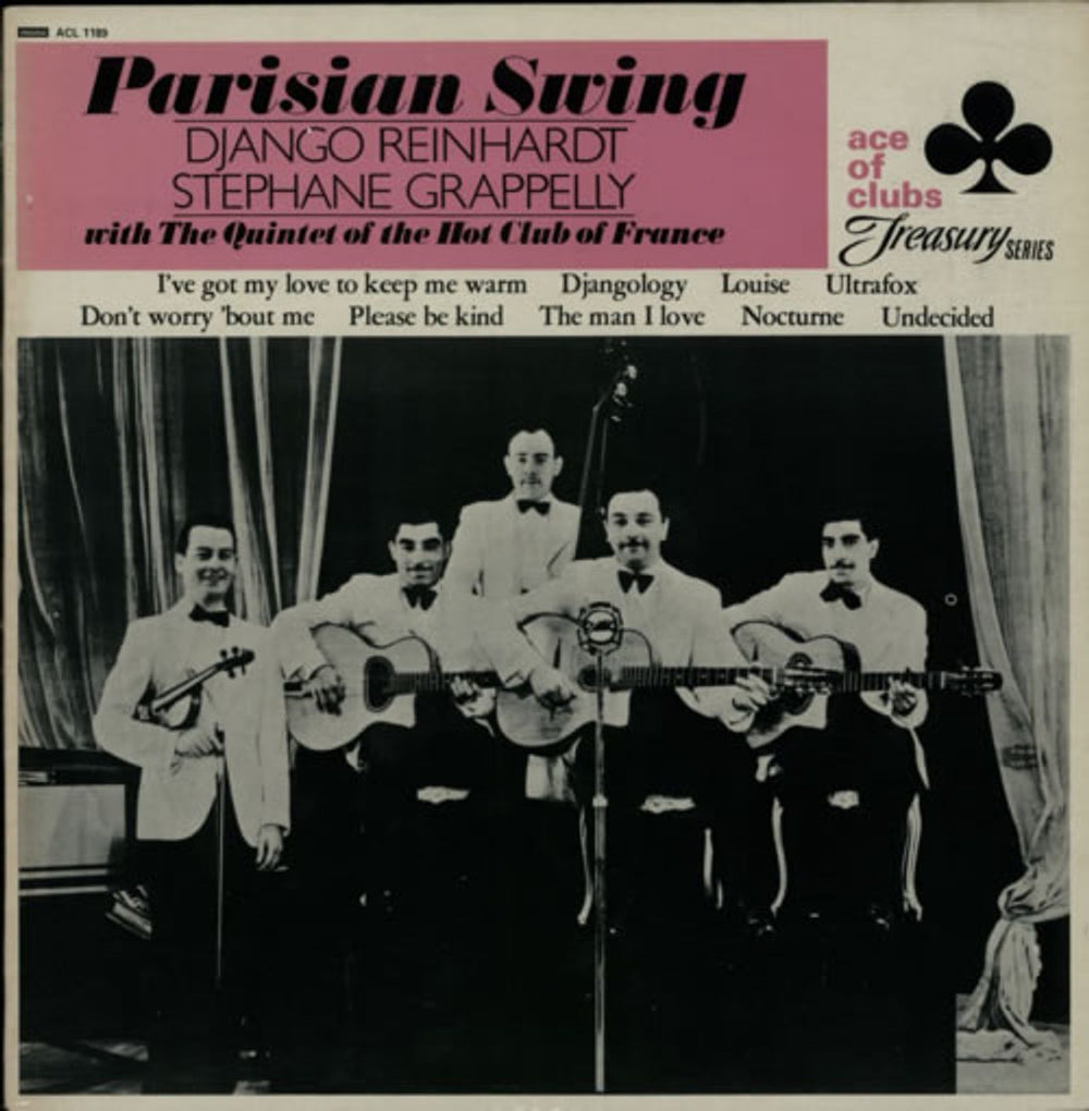 Django Reinhardt & Stéphane Grappelli Parisian Swing UK vinyl LP album (LP record) ACL1189