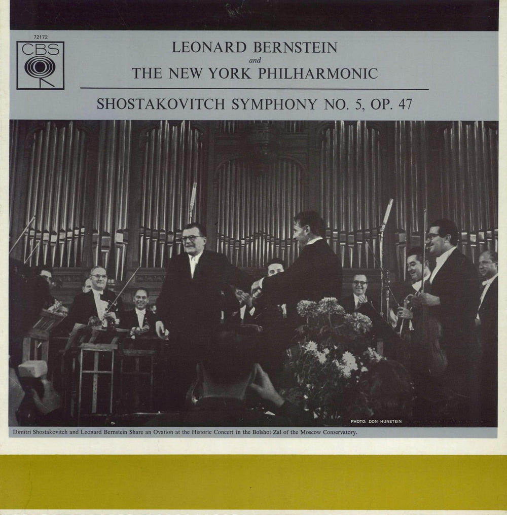 Dmitri Shostakovich Symphony No. 5 in D, Op.47 UK vinyl LP album (LP record) SBRG72172