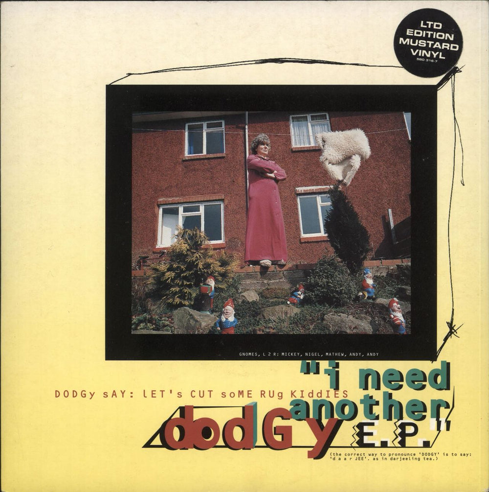 Dodgy I Need Another - Mustard Vinyl UK 7" vinyl single (7 inch record / 45) 580316-7