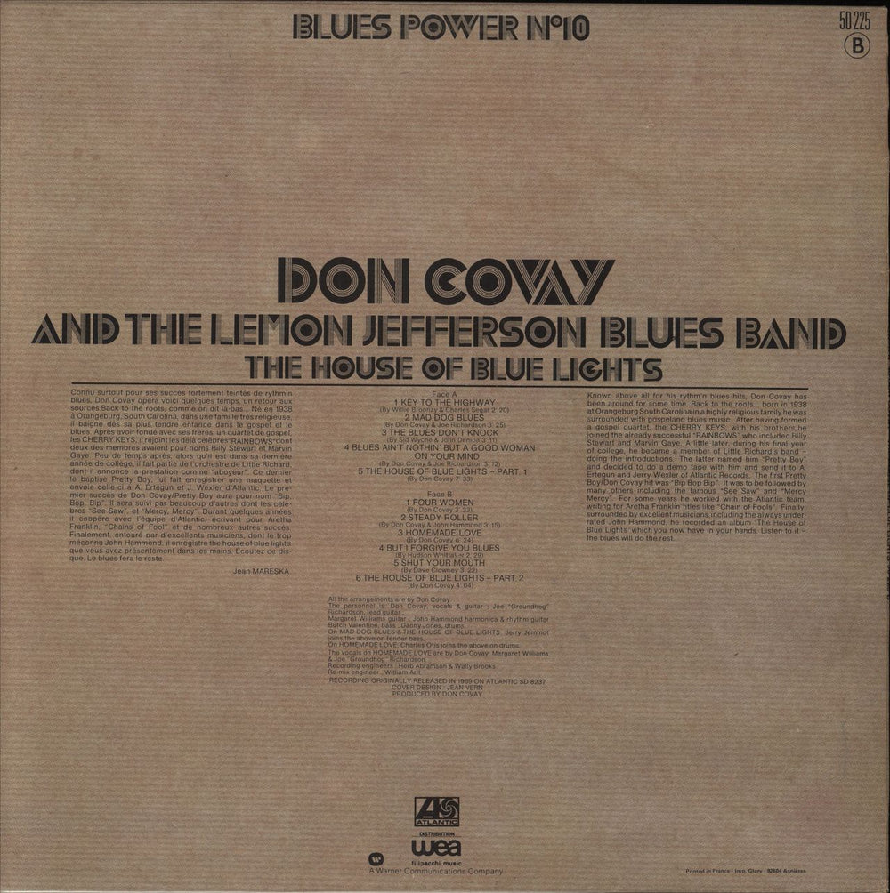 Don Covay House Of Blue Lights UK vinyl LP album (LP record)