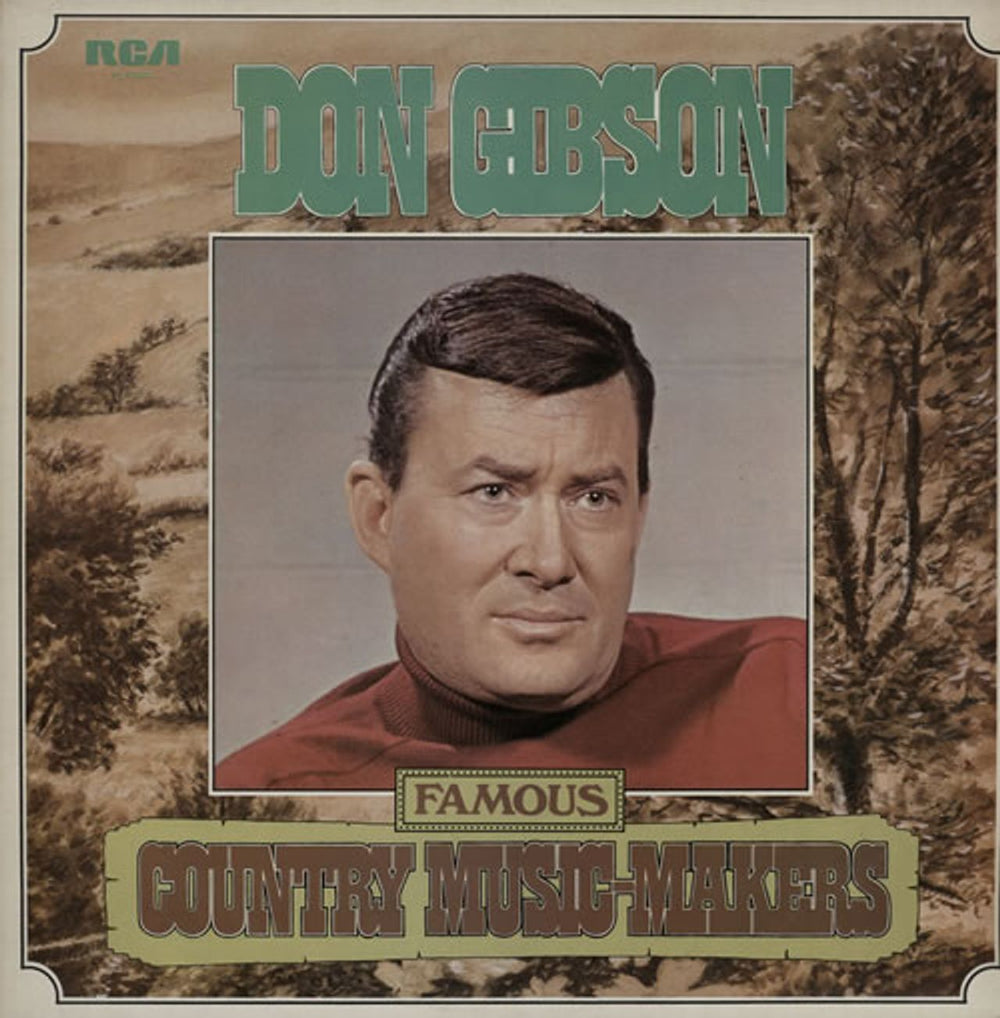 Don Gibson Famous Country Music-Makers UK 2-LP vinyl record set (Double LP Album) PL42002