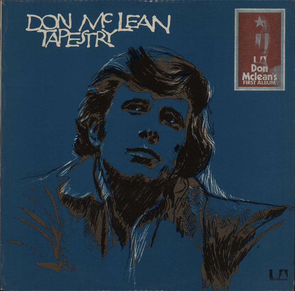 Don McLean Tapestry - stickered p/s UK vinyl LP album (LP record) UAS29350