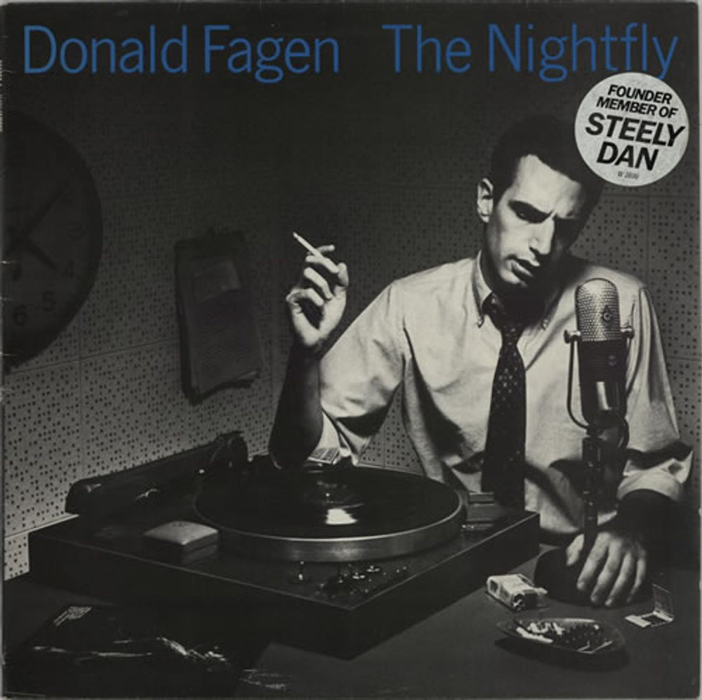 Donald Fagen The Nightfly + Hype Sticker UK vinyl LP album (LP record) W3696