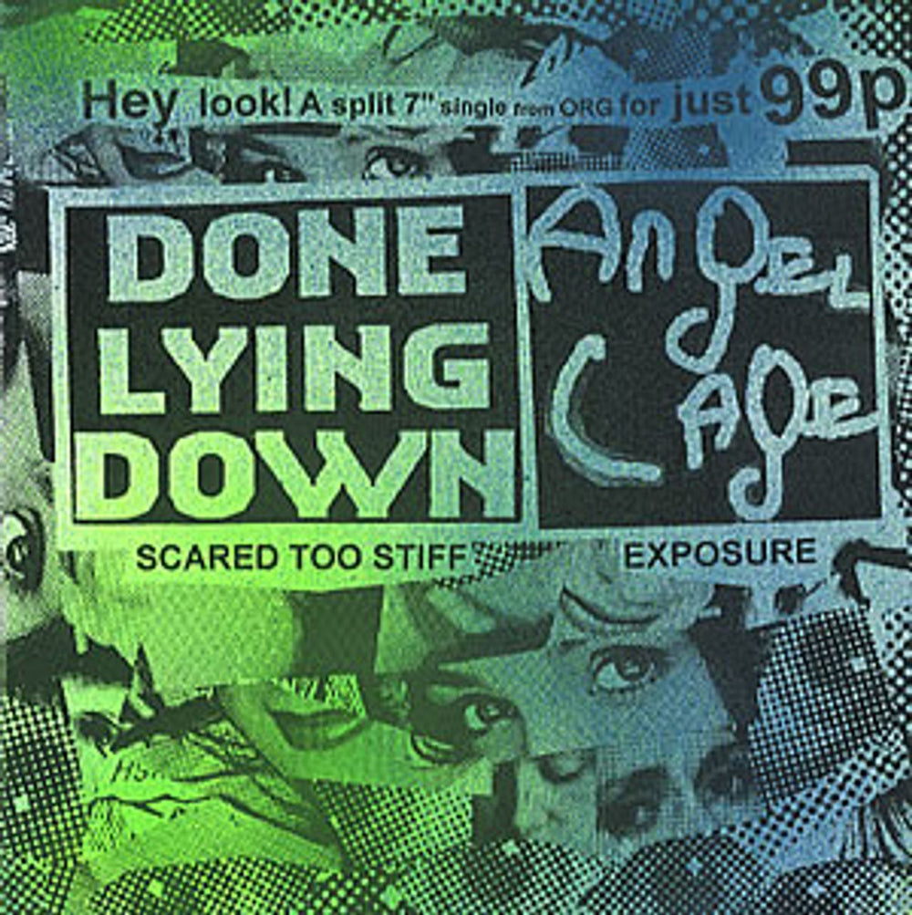 Done Lying Down Scared Too Stiff UK 7" vinyl single (7 inch record / 45) ORGAN017