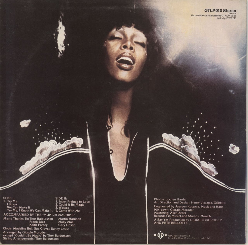 Donna Summer A Love Trilogy UK vinyl LP album (LP record)