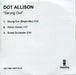 Dot Allison Strung Out UK Promo CD-R acetate CD-R ACETATE