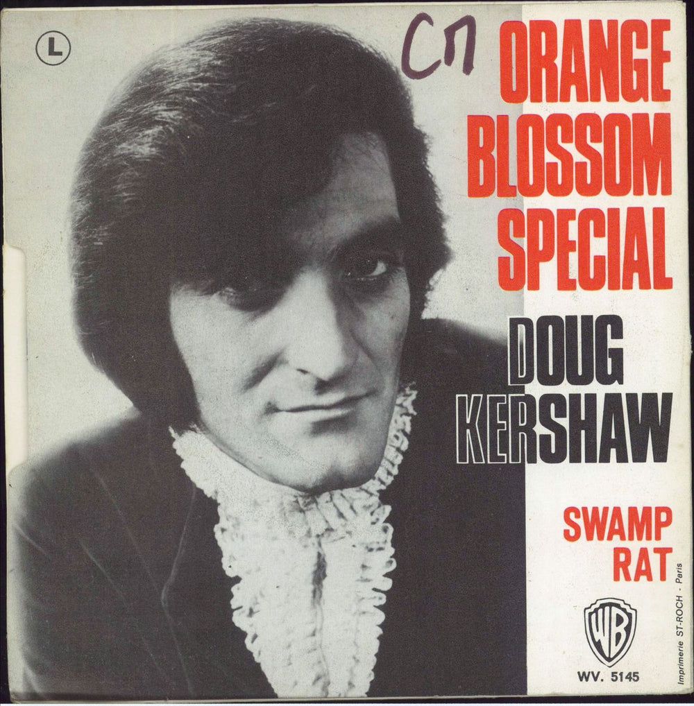 Doug Kershaw Orange Blossom Special + Sleeve French 7" vinyl single (7 inch record / 45)