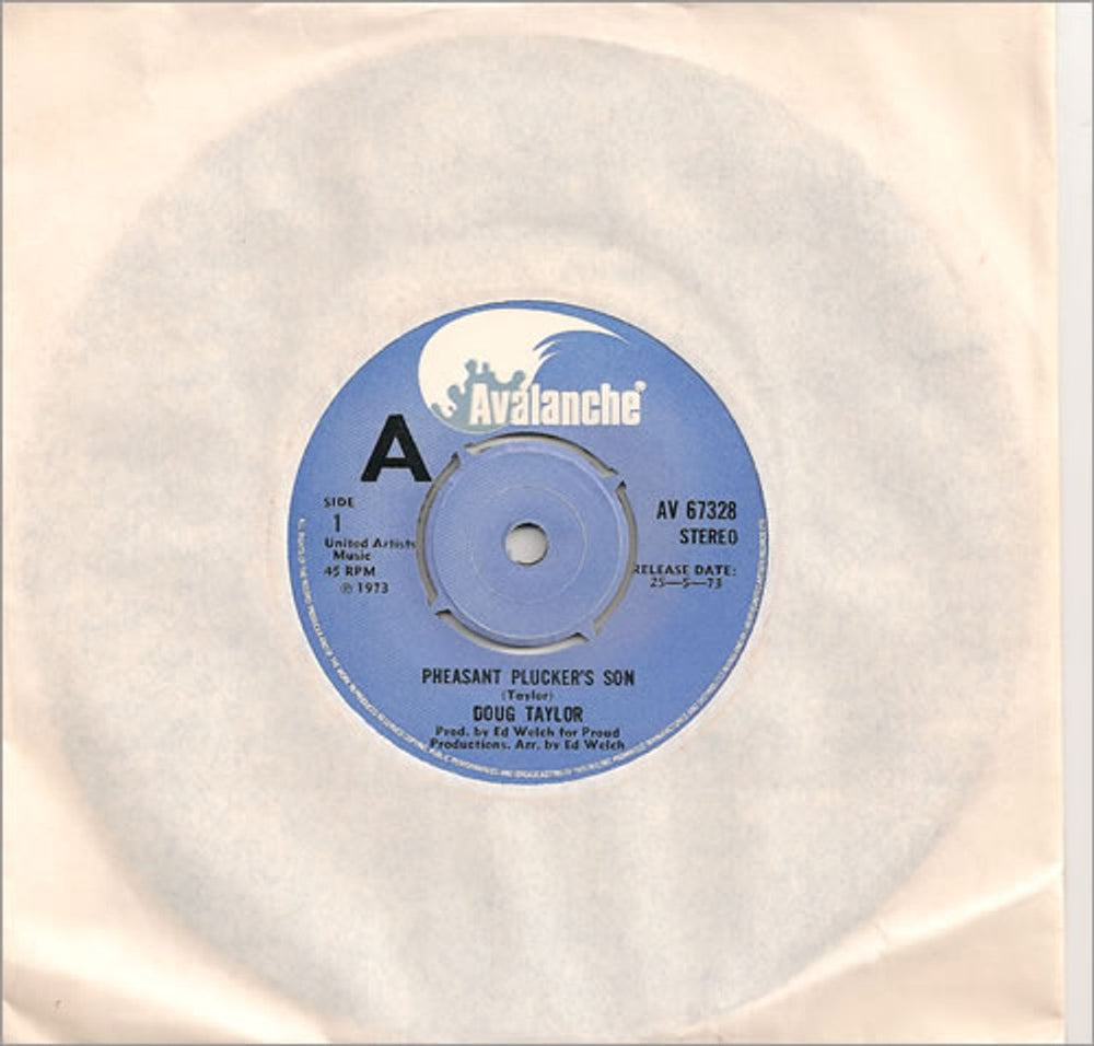 Doug Taylor Pheasant Plucker's Son UK Promo 7" vinyl single (7 inch record / 45) AV67328