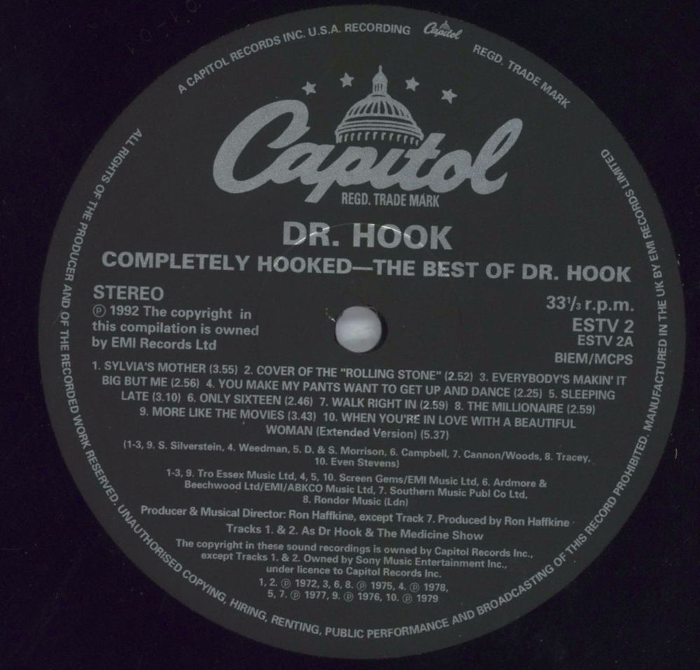 Dr Hook Completely Hooked UK vinyl LP album (LP record) DHKLPCO823986