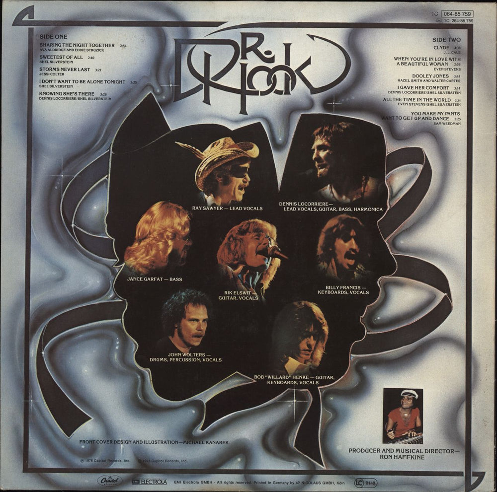 Dr Hook PLeasure & Pain Dutch vinyl LP album (LP record)