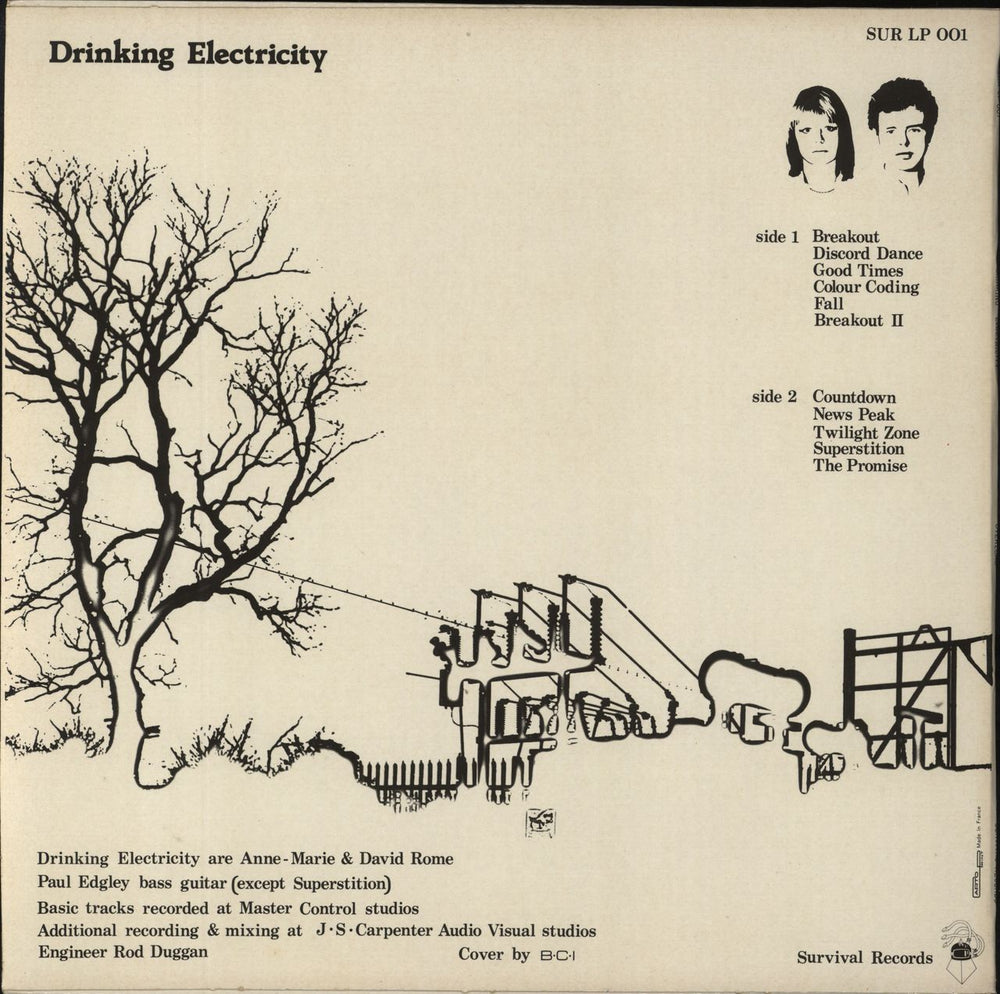 Drinking Electricity Overload French vinyl LP album (LP record)