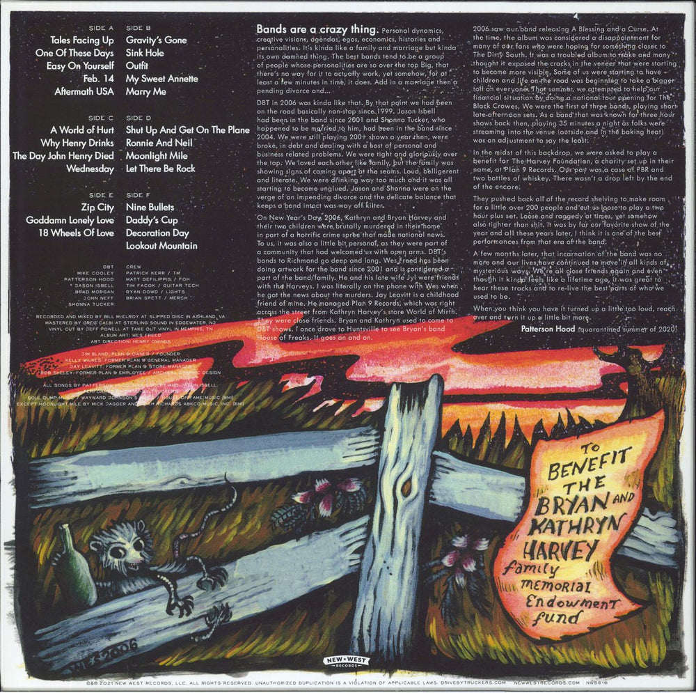 Drive-By Truckers Plan 9 Records July 13, 2006 - Lime Green Vinyl US 3-LP vinyl record set (Triple LP Album)