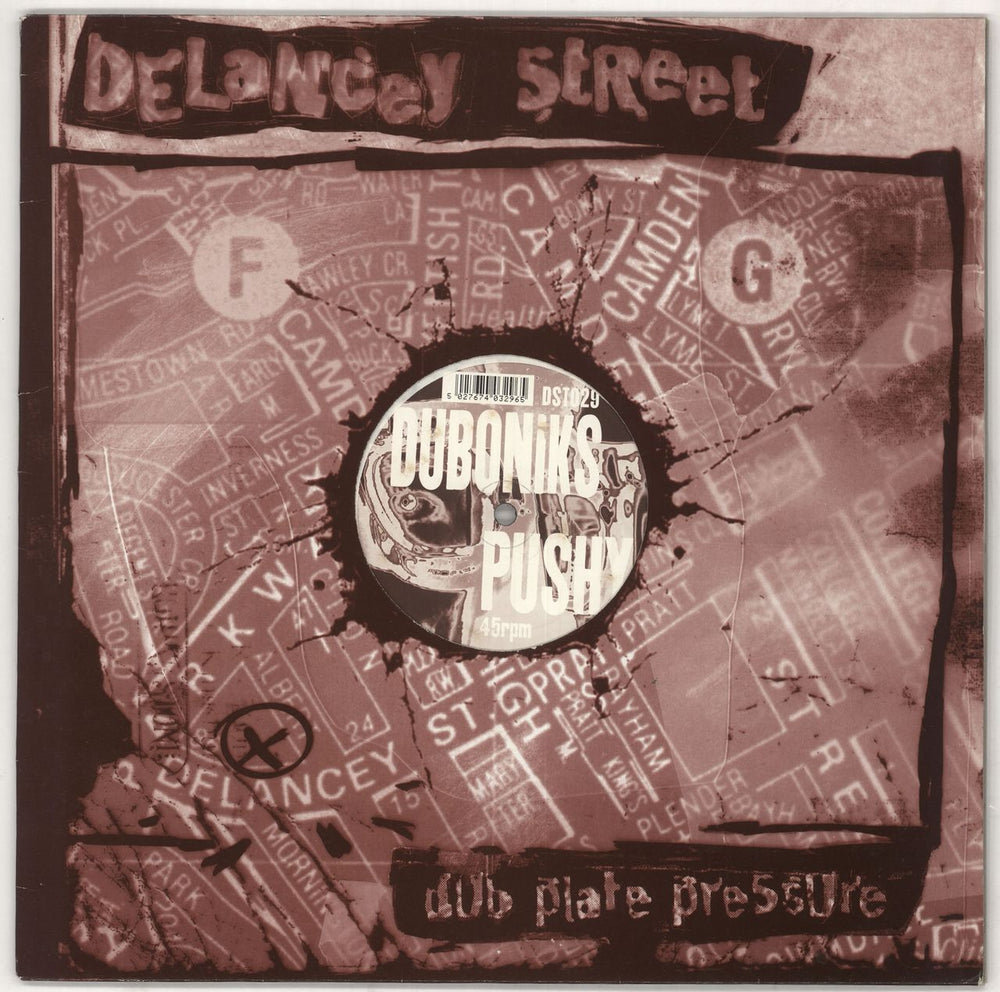 Duboniks Pushy UK 12" vinyl single (12 inch record / Maxi-single) DST029