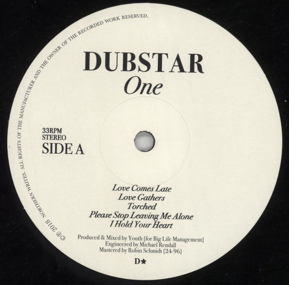 Dubstar One UK vinyl LP album (LP record) DUBLPON818184