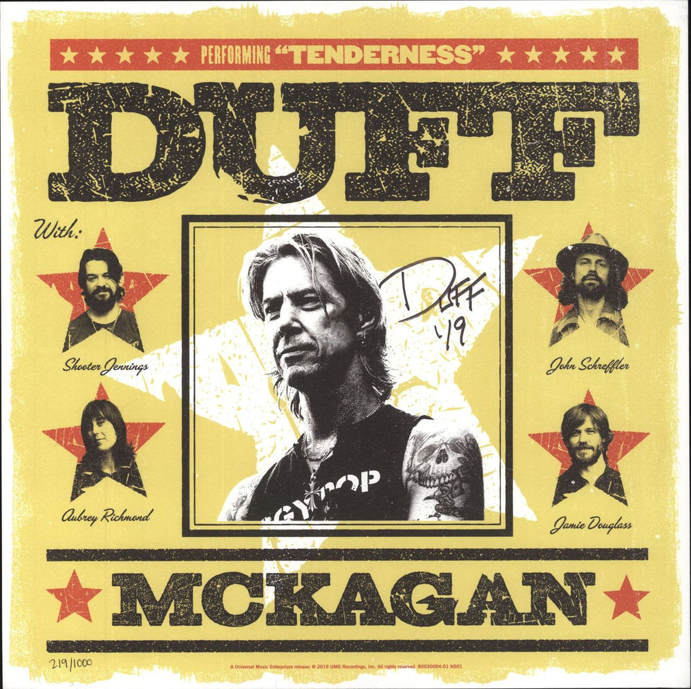 Duff McKagan Tenderness - Yellow & Red Starburst - Autographed UK Vinyl Box Set