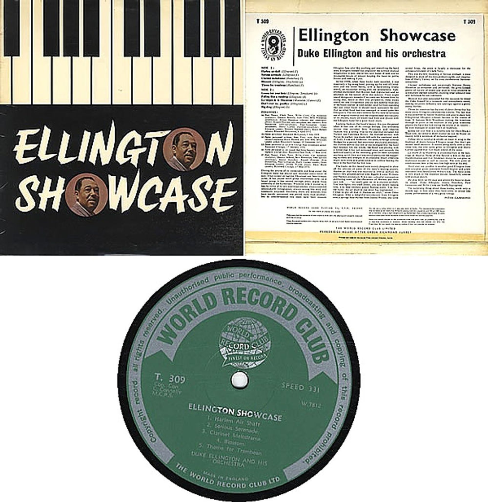 Duke Ellington Ellington Showcase UK vinyl LP album (LP record) DA3LPEL332346