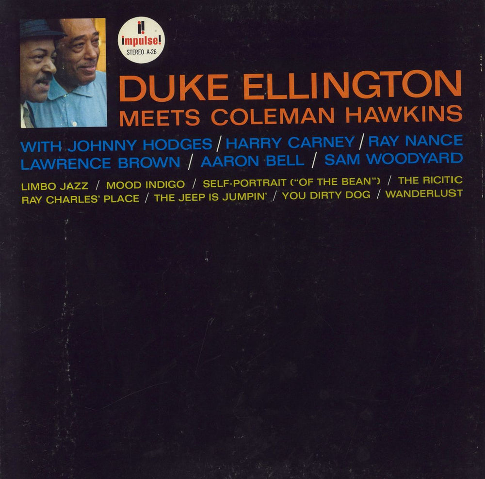 Duke Ellington Meets Coleman Hawkins UK vinyl LP album (LP record) IMPL8018