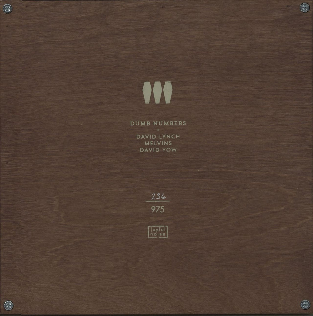 Dumb Numbers Split Series - Clear Vinyl + Wooden Box US 10" vinyl single (10 inch record) I9P10SP677681