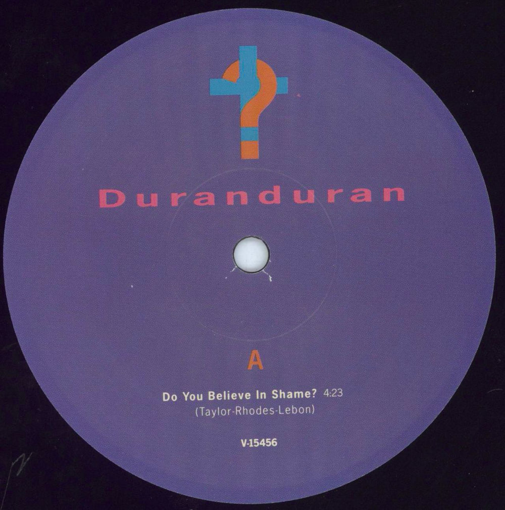 Duran Duran Do You Believe In Shame? US 12" vinyl single (12 inch record / Maxi-single) DDN12DO12156