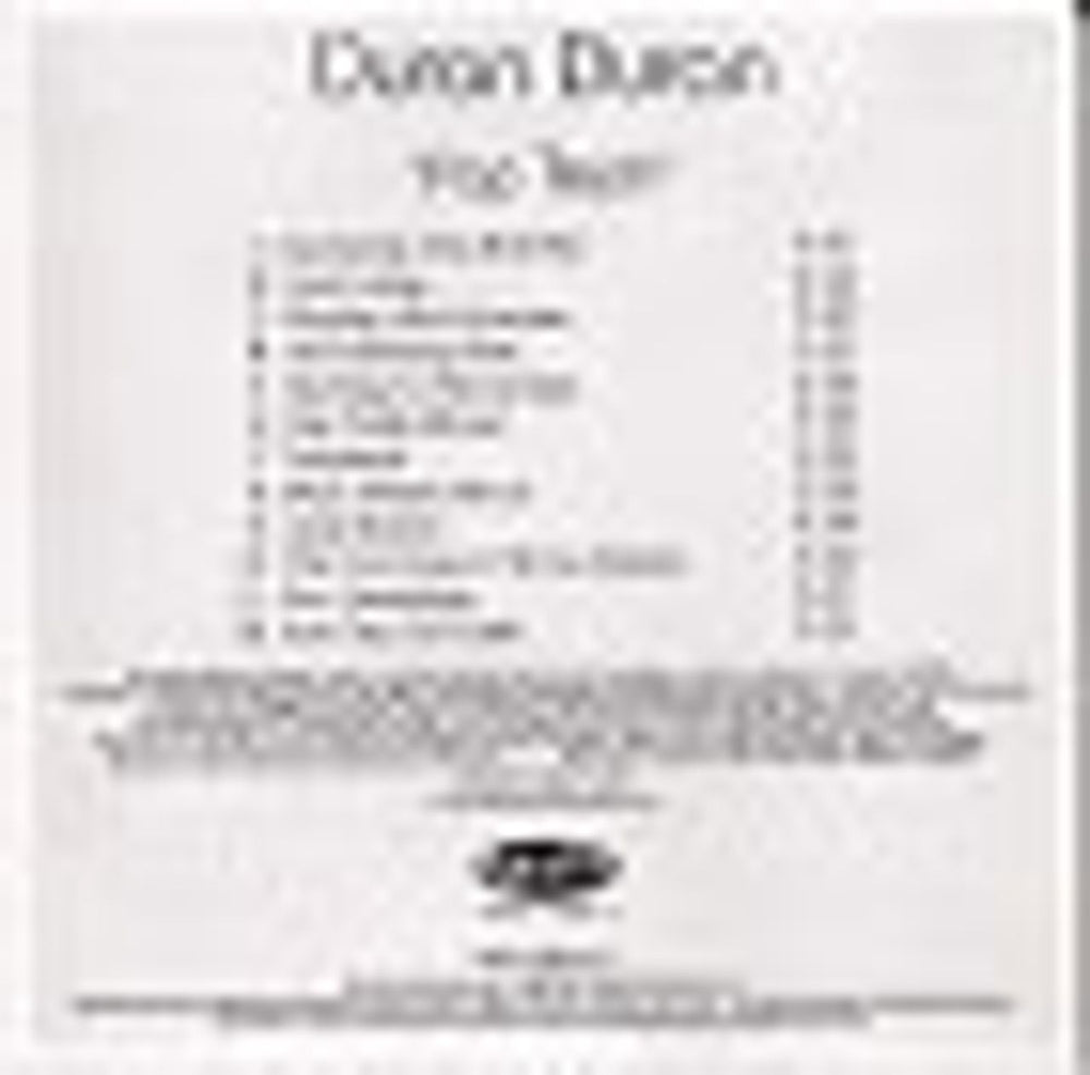 Duran Duran Pop Trash US Promo CD-R acetate CD ACETATE