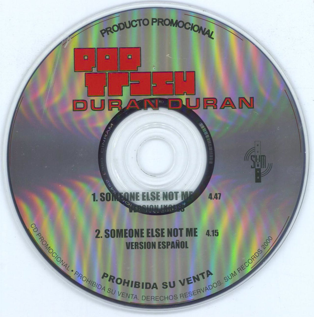 Duran Duran Someone Else Not Me Mexican Promo CD single (CD5 / 5") DDNC5SO170728