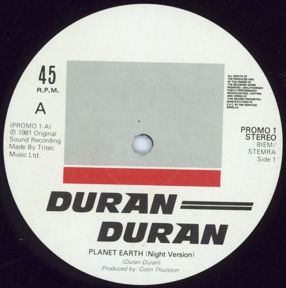 Duran Duran With Compliments Dutch Promo 12" vinyl single (12 inch record / Maxi-single) DDN12WI180668