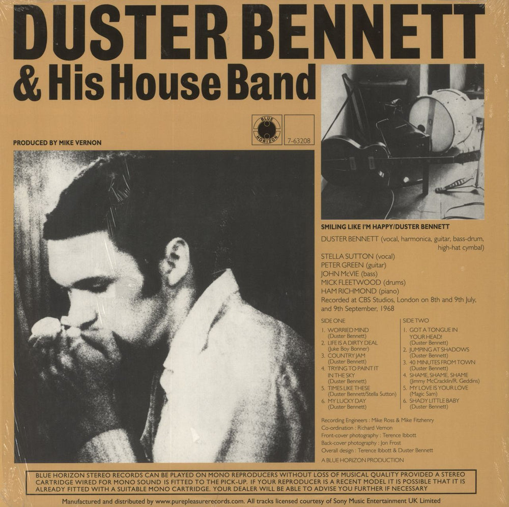 Duster Bennett Smiling Like I'm Happy - 180gm - Open Shrink UK vinyl LP album (LP record)