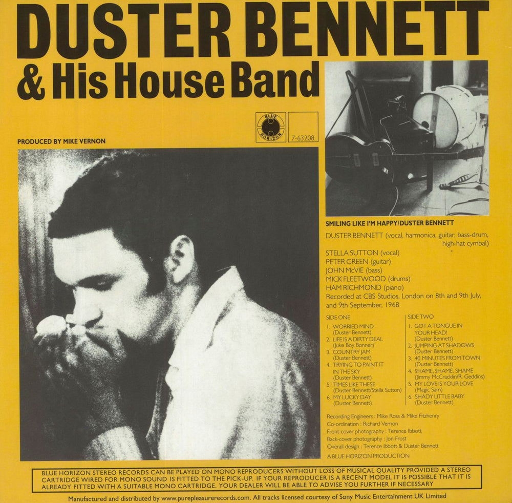 Duster Bennett Smiling Like I'm Happy - 180gm UK vinyl LP album (LP record)