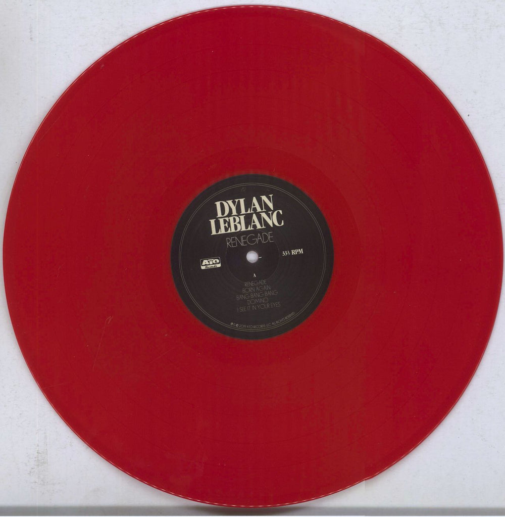 Dylan LeBlanc Renegade - Red Vinyl UK vinyl LP album (LP record) D1LLPRE831888