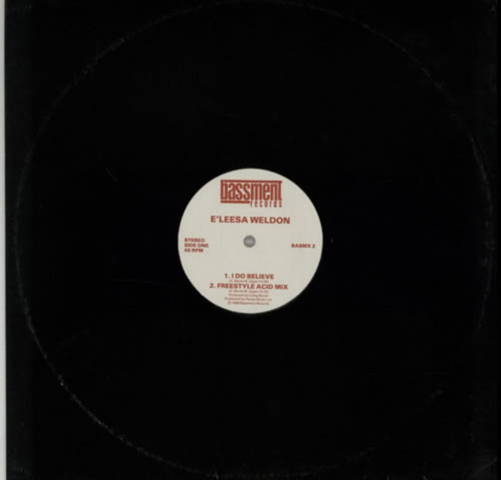 E'leesa Weldon I Do Believe UK 12" vinyl single (12 inch record / Maxi-single) BASMX2