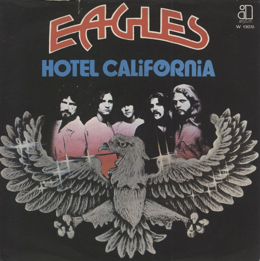 Eagles Hotel California Italian 7" vinyl single (7 inch record / 45) W13070