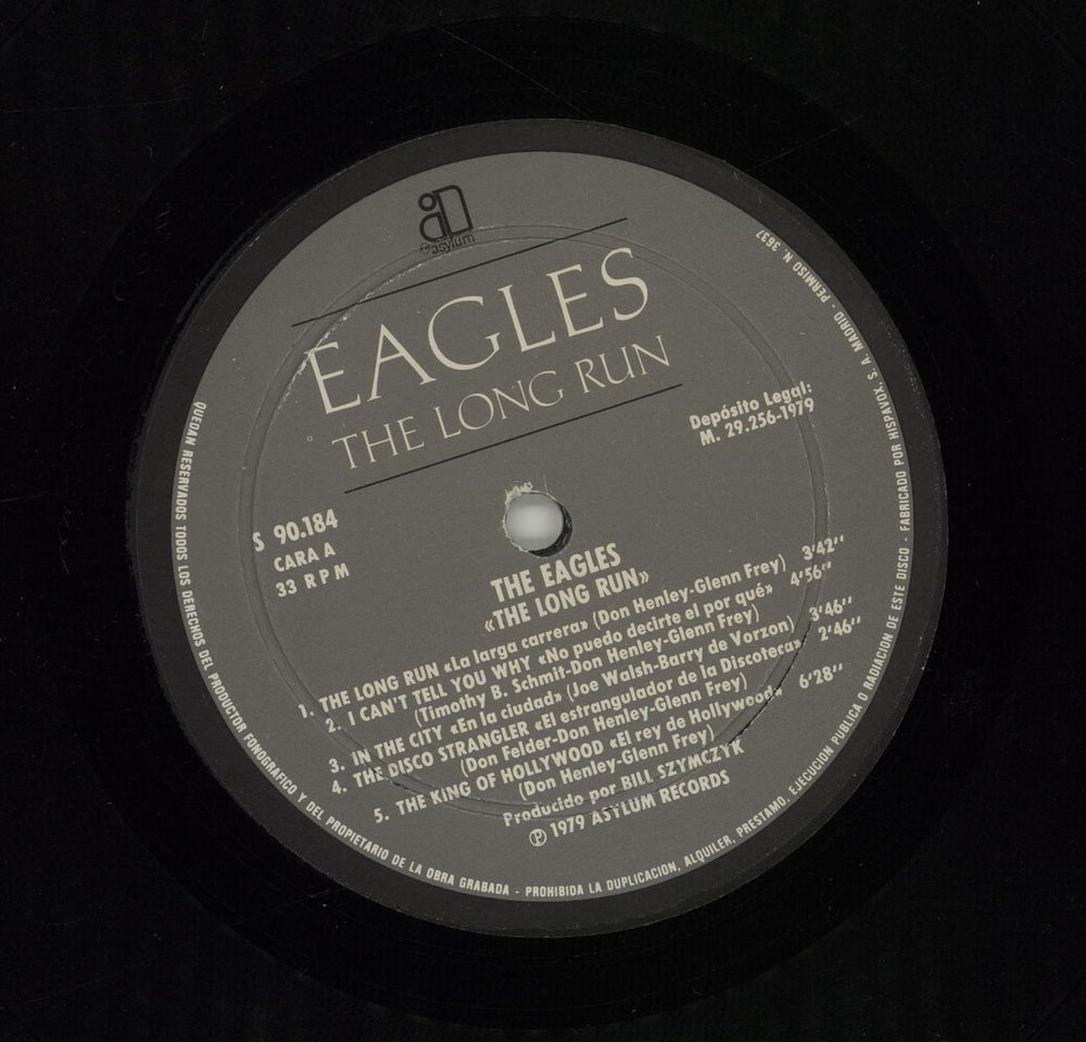 Eagles The Long Run Spanish vinyl LP album (LP record) EAGLPTH676038