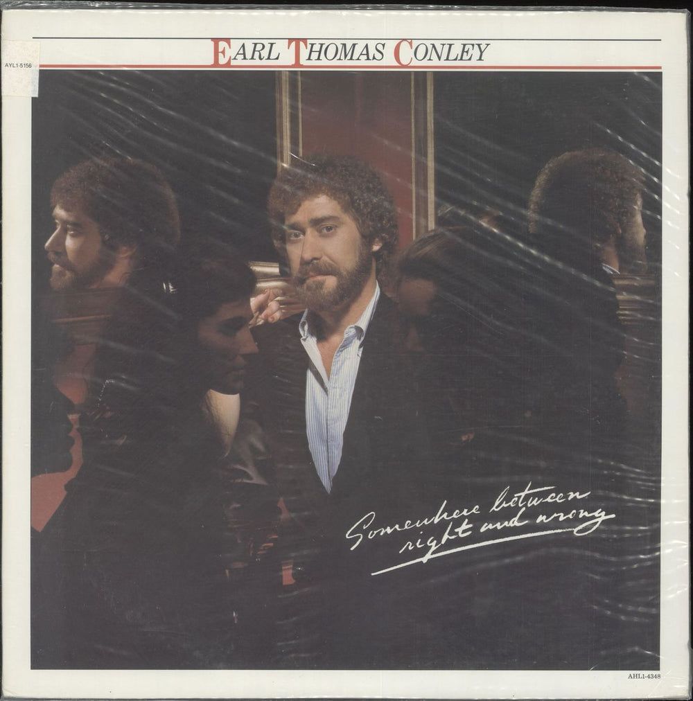 Earl Thomas Conley Somewhere Between Right And Wrong US vinyl LP album (LP record) AYL1-5156