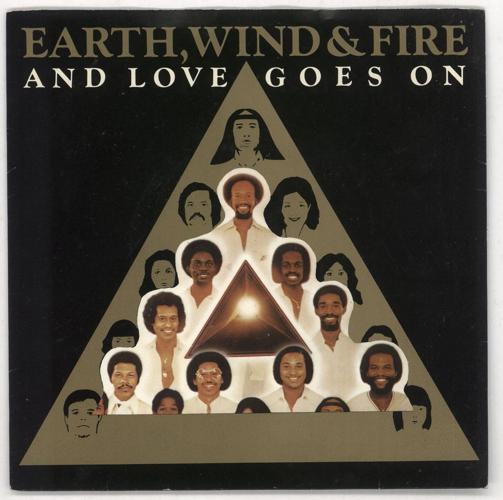 Earth Wind & Fire And Love Goes On UK Promo 7" vinyl single (7 inch record / 45) SCBS9521