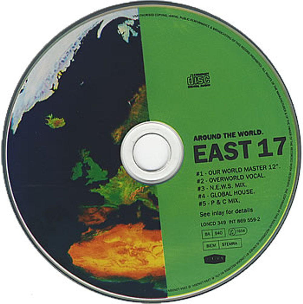 East 17 Around The World UK CD single (CD5 / 5") E17C5AR50149