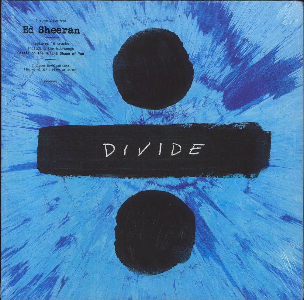 Ed Sheeran Divide - 180 Gram - Sealed UK 2-LP vinyl record set (Double LP Album) 0190295859015