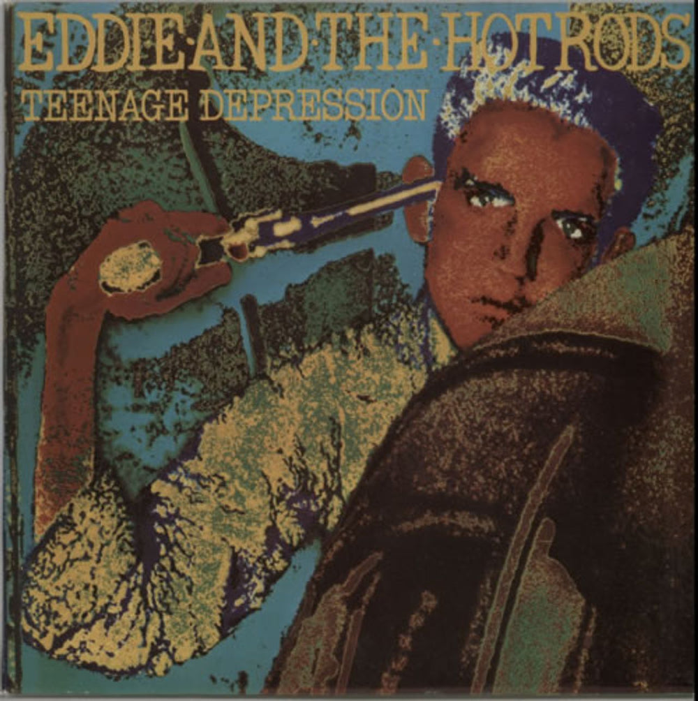 Eddie And The Hot Rods Teenage Depression - EX UK vinyl LP album (LP record) ILPS9457