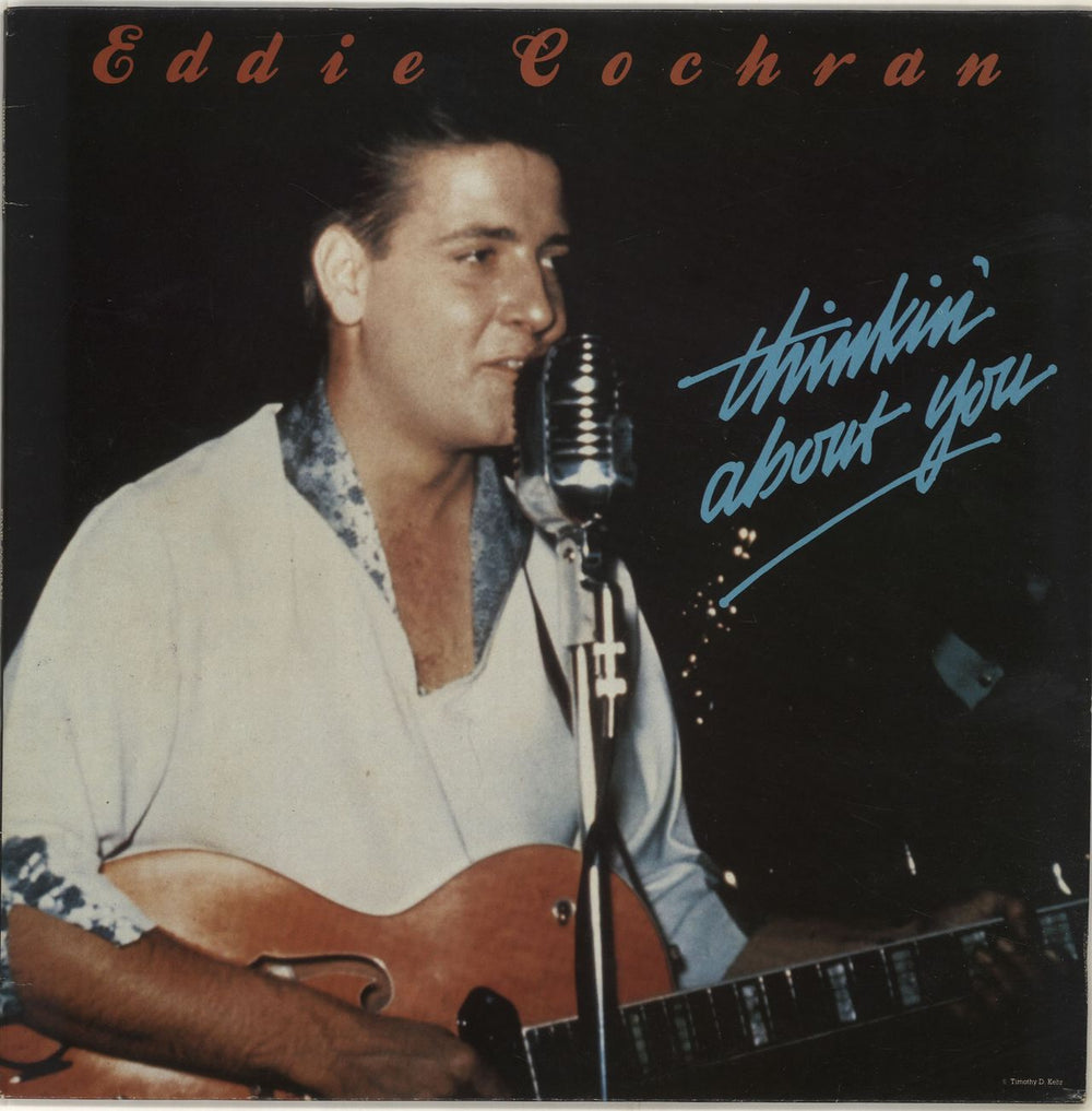 Eddie Cochran Thinkin' About You UK vinyl LP album (LP record) RSR-LP1019