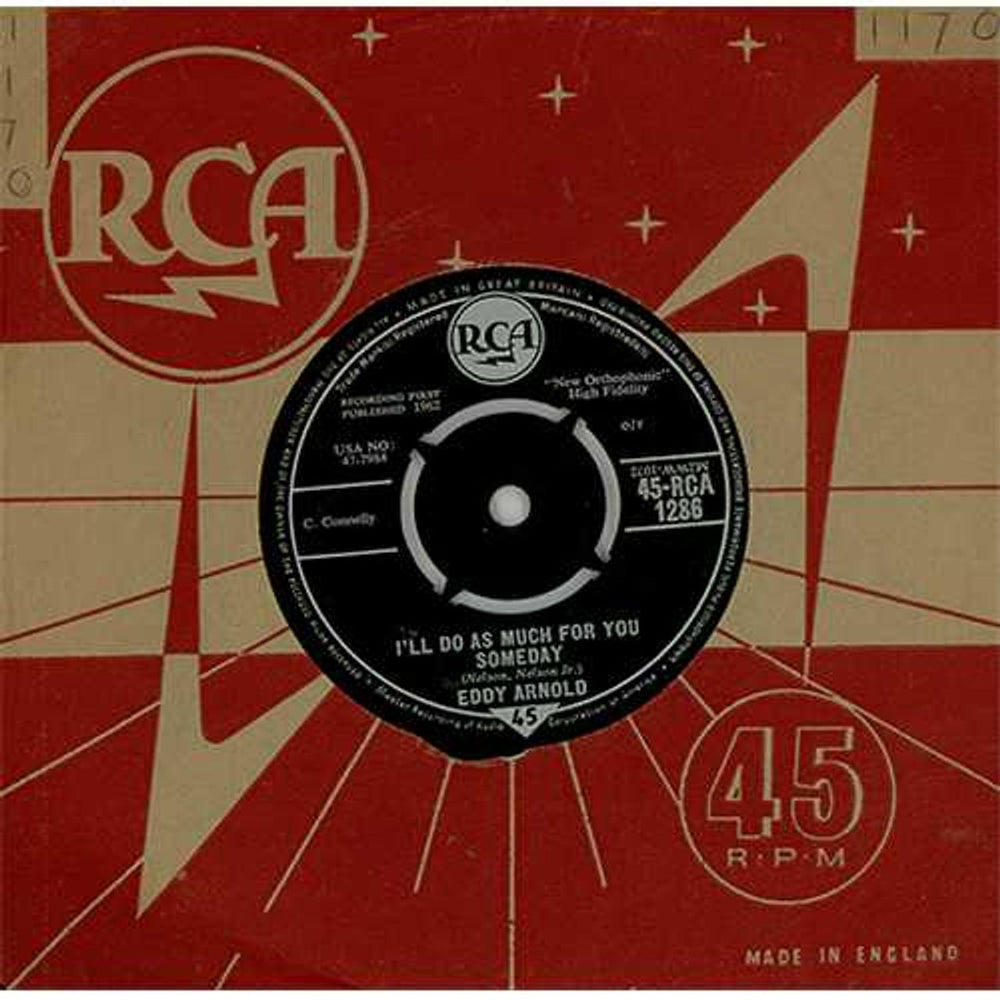 Eddy Arnold I'll Do As Much For You Someday UK 7" vinyl single (7 inch record / 45) 45-RCA1286