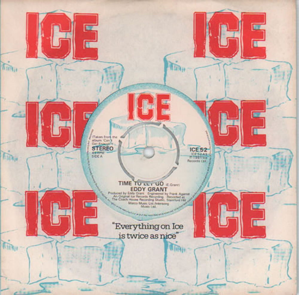 Eddy Grant Time To Let Go UK 7" vinyl single (7 inch record / 45) ICE52